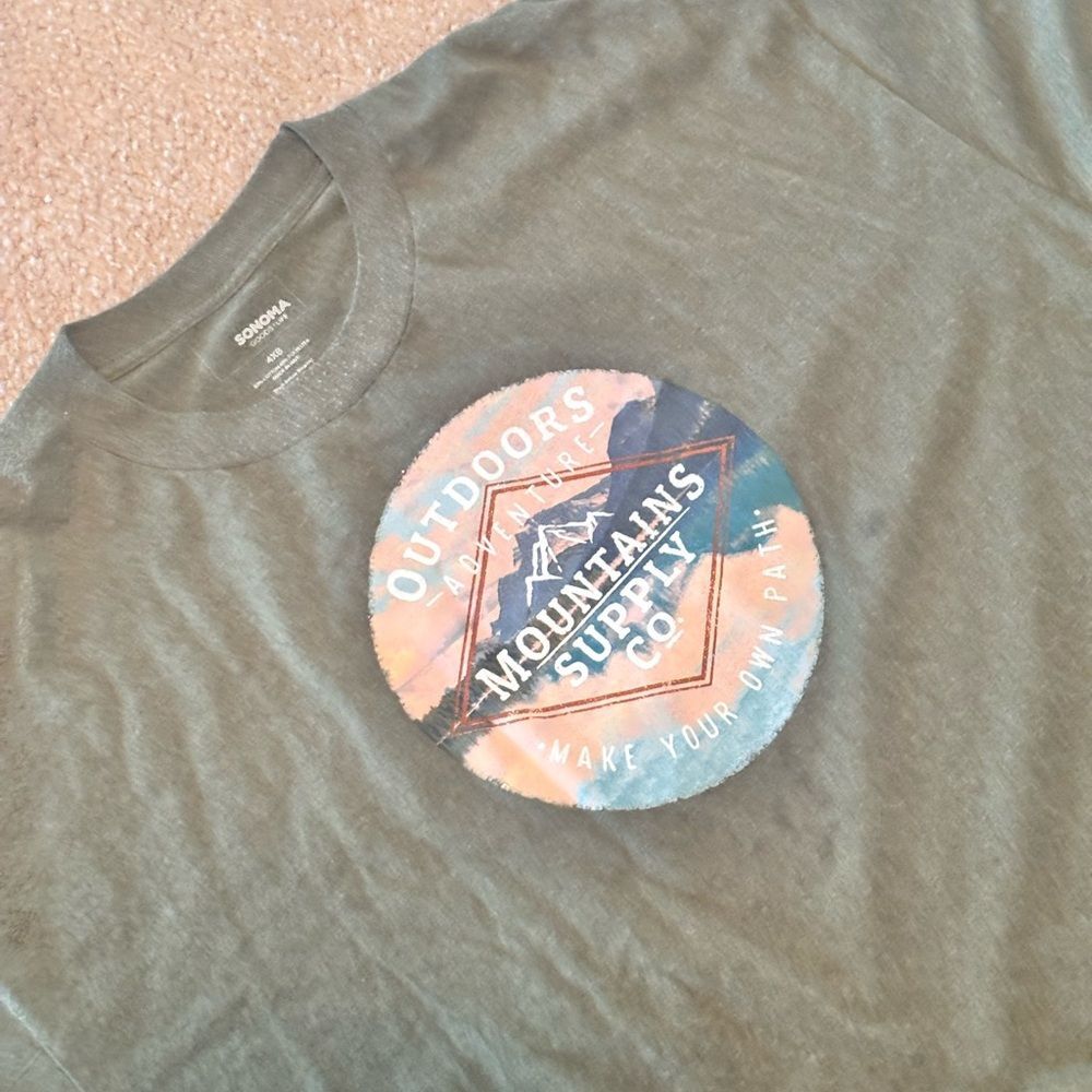 Olive Green Graphic T-Shirt